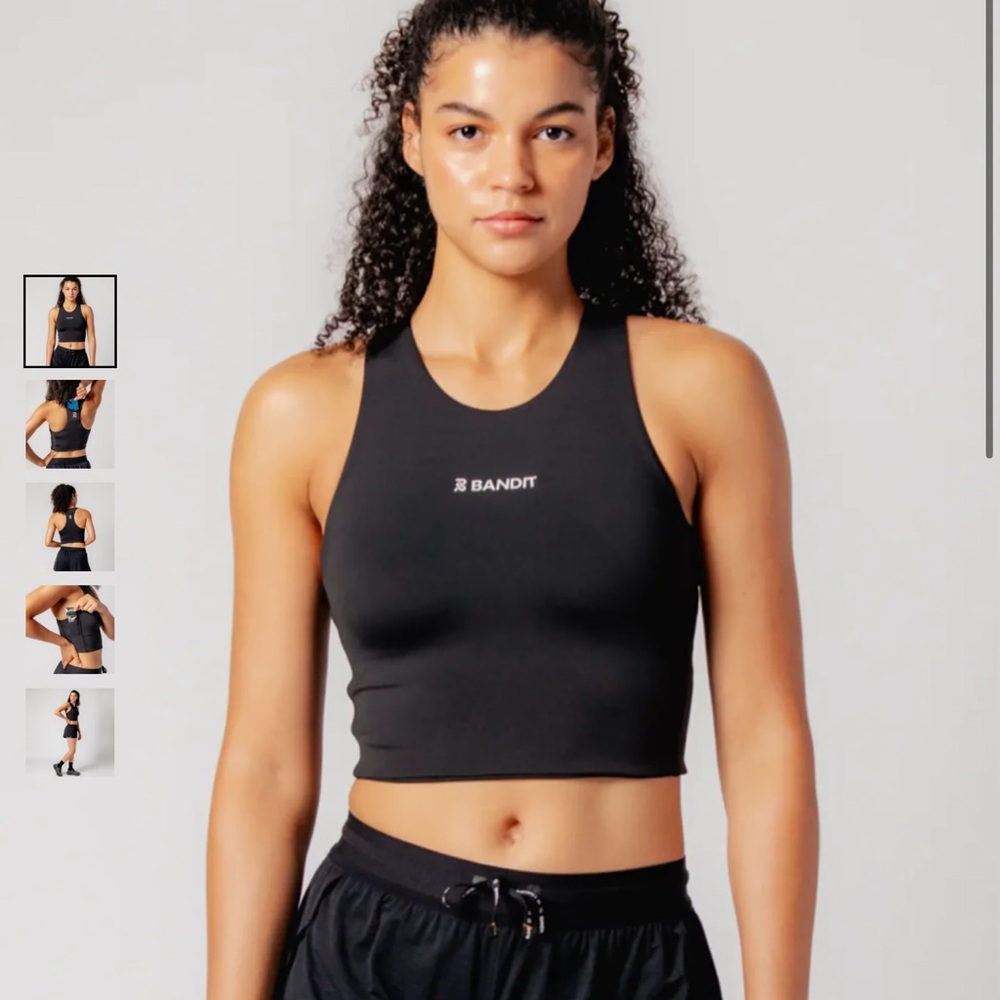 Bandit Stamina Race Crop Black